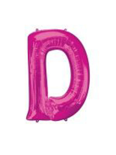 Picture of PINK LETTER D FOIL BALLOON